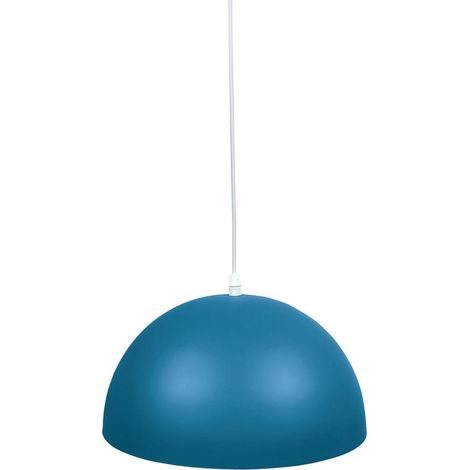 Plafoniera a sospensione serie "Abala" E27 (40W massimo 230V) IP20 Ø40cm colore bianco e blu