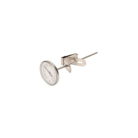 Thermomètre de four à sonde Thermomètre alimentaire à sonde en acier inoxydable à grand cadran avec pince amovible (1/4)