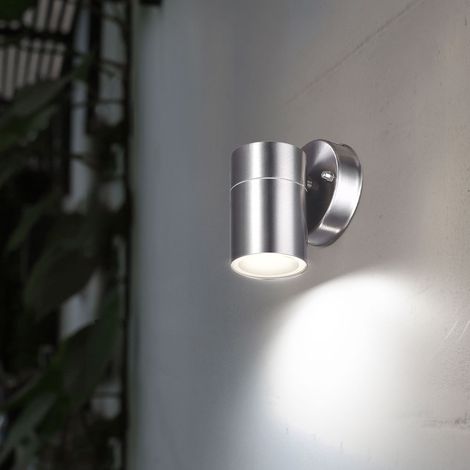 Applique da parete in acciaio inossidabile per esterni con faretti in basso da giardino, lampada da giardino in un set che include lampadine a LED