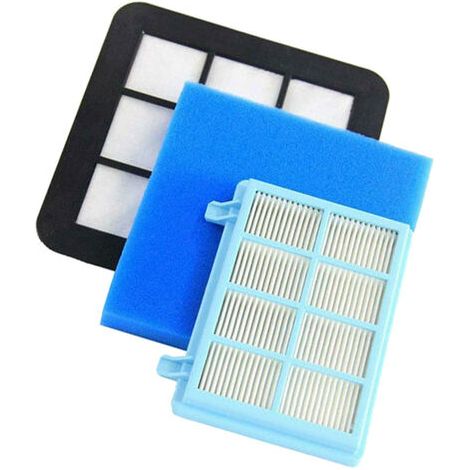 Filterset 3in1 für Philips Power Pro Compact / Active FC 9330 FC 9331 FC 9332 FC 9333 FC 9334 FC 9350(HEPA Abluftfilter, waschbarer Motorfilter, Schaumstoffilter) (1/4)