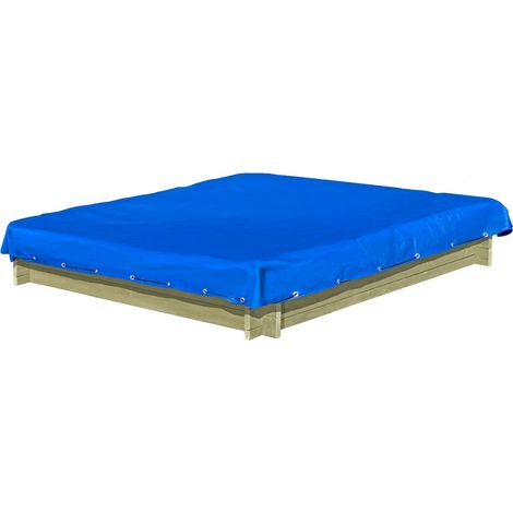 Abdeckplane für Sandkasten blau 180x180 cm