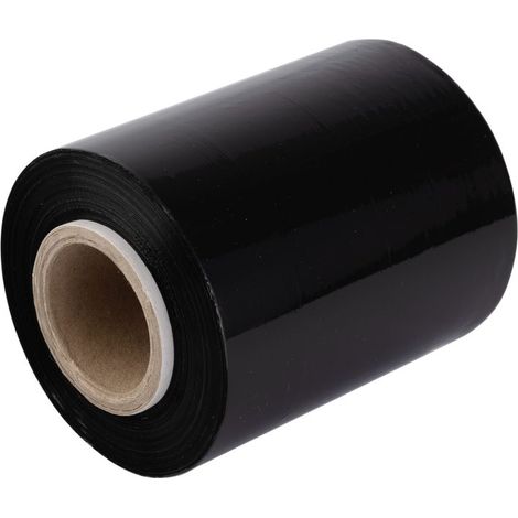 Minirap Stretchfolie 0,25 kg 23 µm 10/10,6 cm fi38 schwarz (1/5)
