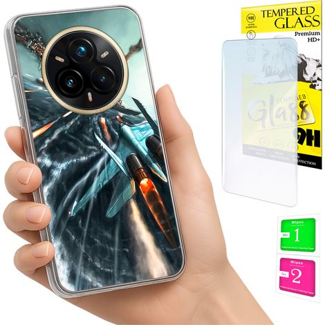 Coque pour Realme 14 Pro+ 5G / 14 Pro Plus 5G : coque arrière avec verre trempé 9H (1/5)
