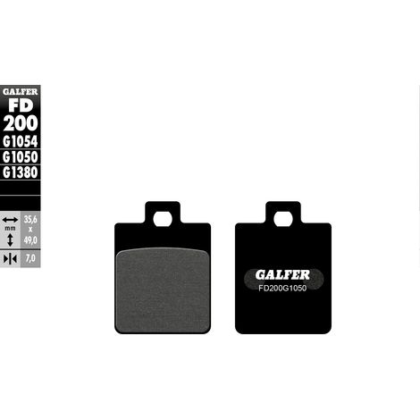 PLAQUES DE FREIN GALFER KH260 POUR SCOOTER SEMI-MÉTALLIQUE