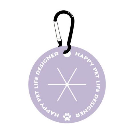 Porte-sacs à déjections canines avec mousqueton, mains libres, pour laisse, distributeur de sacs à déjections, accessoire de promenade (violet)-AquaForge