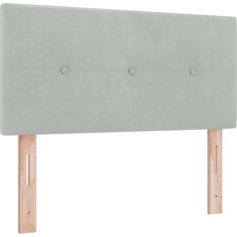 Maison Exclusive - Cabecero Gris Claro 90 cm Terciopelo