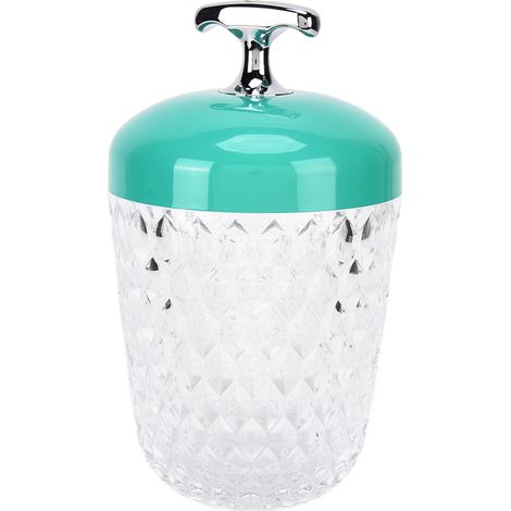 Lampe de table LED en cristal, 3 couleurs, intensité variable, rechargeable par USB, veilleuse, lampe de chevet, décoration intérieure, verte (1/5)