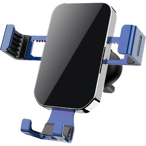 Support Téléphone Voiture - Pince Ventouse Universel - Compatible Tous Smartphones - Fixation Sur Tableau De Bord Ou Climatisation - 1 Pièce (1/5)