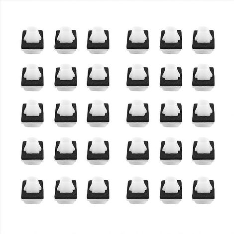 100 clips de joint d'étanchéité inférieur de porte extérieure avec coussinet en mousse (1/5)