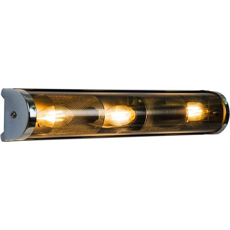 Applique murale design Bath verre gris fumé compatible LED (1/4)