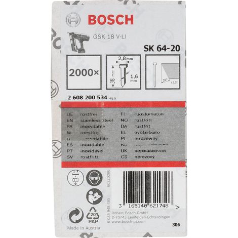 Clou de finition PRO FN16-20, 20° 1,6/16 g (1/5)