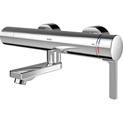 KWC AR Thermostat-Wandbatterie, F5, EHM,  Schwenkauslauf, 195 mm, C-Modul