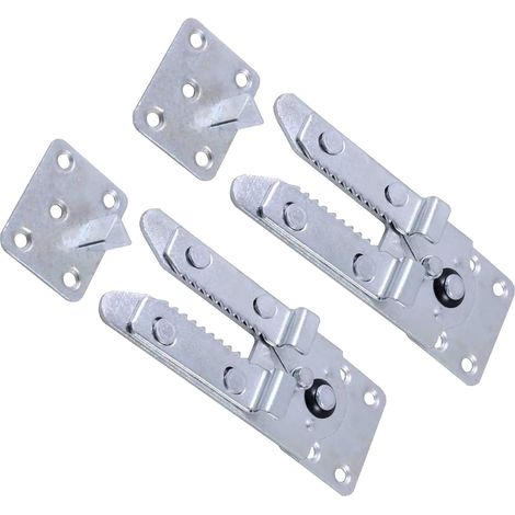 Lot de 2 connecteurs pour canapé d'angle, fixations métalliques stable (1/5)