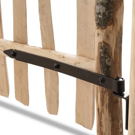 Easycloture – Portillon bois ganivelle 1m00 – Piquets en bois fendu – Résistant aux intempéries – Pour entrées naturelles