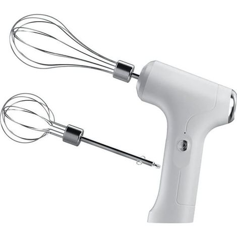 Fouet électrique portable, batteur à œufs portable rechargeable par USB pour fouetter, mélanger, pudding (blanc) (1/5)