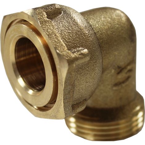 Arcanaute – Coude laiton mâle 3/4" femelle écrou prisonnier 3/4" (20/27) – Raccord fileté pour plomberie – Qualité professionnelle (1/3)