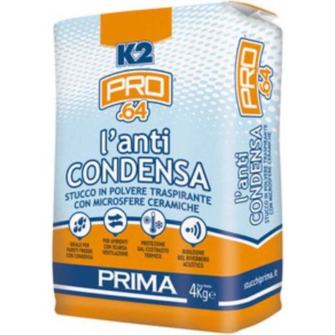 4 x STUCCO ANTICONDENSA IN POLVERE K2 DA 4 KG