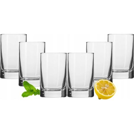 Verres à liqueur classiques et résistants, 50 ml, lot de 6
