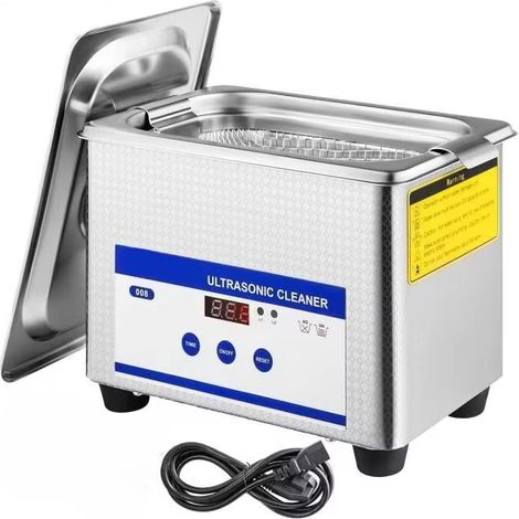 Machine de nettoyage à ultrasons 800 ml – 35 W – 40 kHz – minuterie intégrée – nettoyeur compact pour cuisine et objets (1/5)