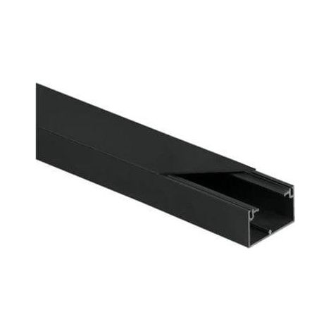 Triton Kabelkanal schwarz 2 Meter langlebiges Kunststoff