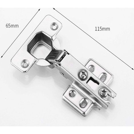 Charnières de porte (10/20/50 pièces) pour placard, armoire, penderie, maison (10 pièces) (1/5)