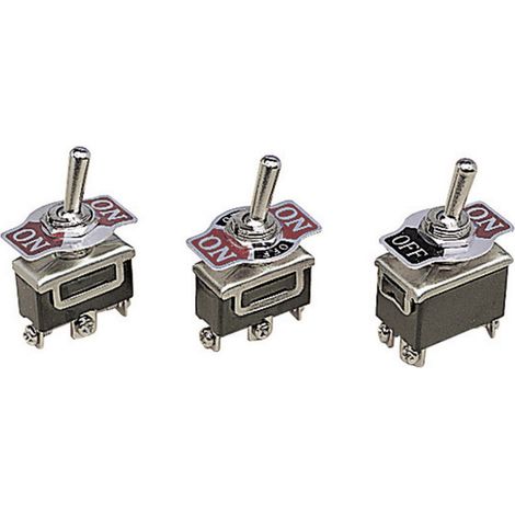 Velleman JS-510G JS-510G Kippschalter 250 V/AC 10 A 1 x (Ein)/Aus/(Ein)  tastend/0/tastend 1 St.