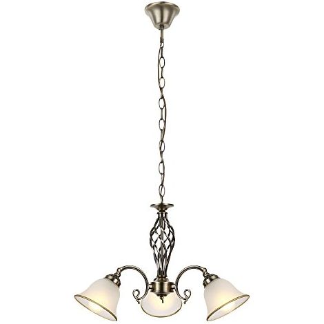 Globo - lampada a sospensione - Odin - ottone - metallo - Ø 60cm (1/4)