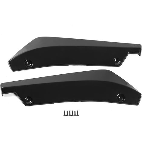 1 paire d'ailettes de spoiler canard de pare-chocs arrière universelles pour voiture, modifiées, en fibre de carbone (1/5)