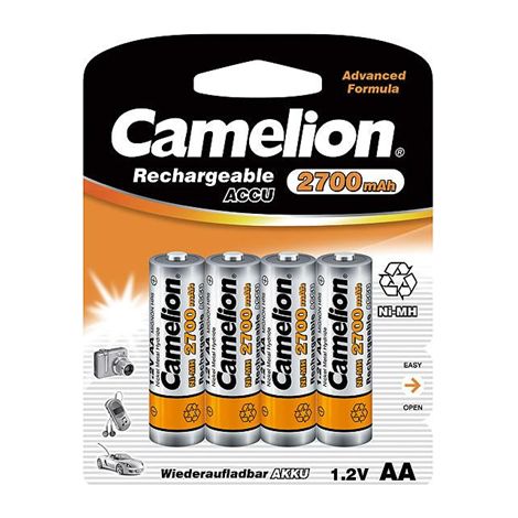 Camelion  AA/HR6  2700mAh  Batterie ricaricabili Ni-MH  4 pezzi (1/2)