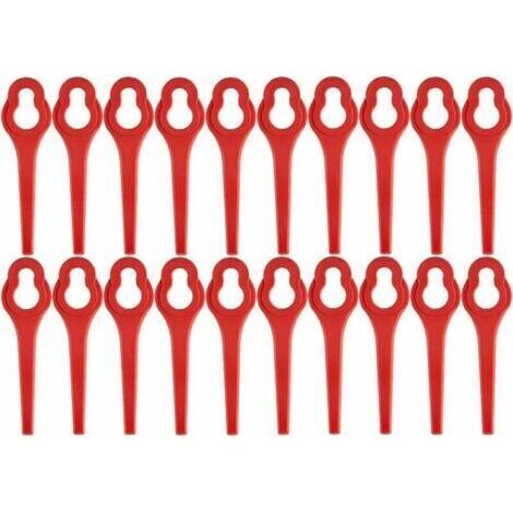 Lot de 100 lames de rechange pour débroussailleuse à batterie GFART 18 - Lame en plastique pour débroussailleuse GFART (1/4)