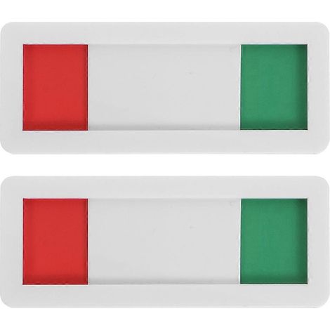 Lot de 2 panneaux de porte de bureau/salle de réunion, panneau pratique pour porte coulissante, panneau de porte coulissante de confidentialité-7X3cm (1/3)