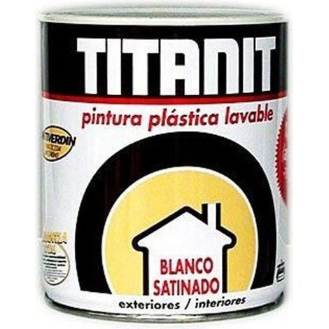 PINTURA PLASTICA INTERIOR EXTERIOR TITANIT SATINADO