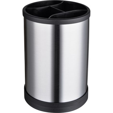 Organizador de utensilios de encimera de acero inoxidable, soporte multifuncional para cuchillos – (1/5)