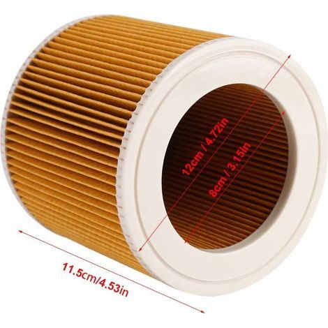 Filtre à air de remplacement pour aspirateurs secs et humides Karcher A2004 A2054 A2204 A2656 WD2.250 WD3.200 WD3.300 (1/4)