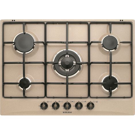 Glem Gas GT755SA piano cottura a gas Sabbia Da incasso 70 cm 5 Fornelli (1/4)