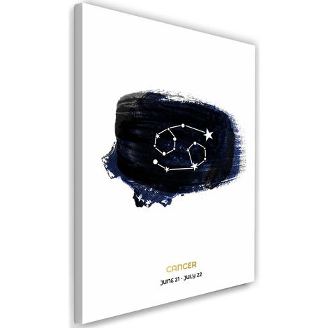 Tableau sur toile Signe du zodiaque Cancer Horoscope 60x90 (1/5)