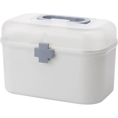 Boîte à pharmacie, boîte de rangement pour médicaments, grande et petite taille, portable, pour enfants et famille,Petit (1/5)