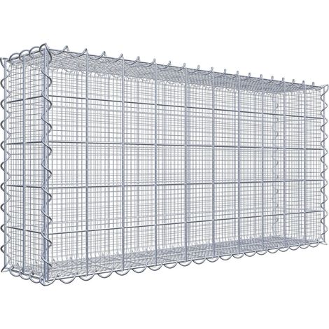 Gabiondeco - Gabion à mailles très fines pour gravillon 100 cm x 50 cm x 20 cm (L x H x P). maille 10 x 10 cm. spirale - Made in Germany (1/3)