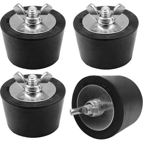 Winterstopfen für Schwimmbecken, 4 Stück aus Gummi 38mm, Winterstopfen für Teiche