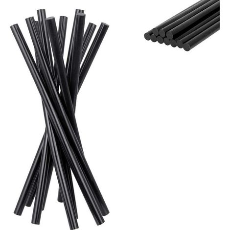 Lot de 50 bâtons de colle chaude 270 x 11 mm – Colle extra forte pour débosselage automobile – Compatible tissu et plastique – Noir (1/5)