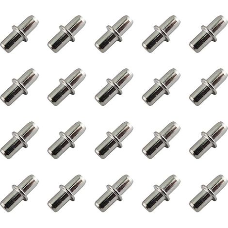 Lot de 20 Support Etagere 5 mm-Supports d'étagère-Taquets pour étagères-Support de planche-pour Meubles, Armoires. (1/5)