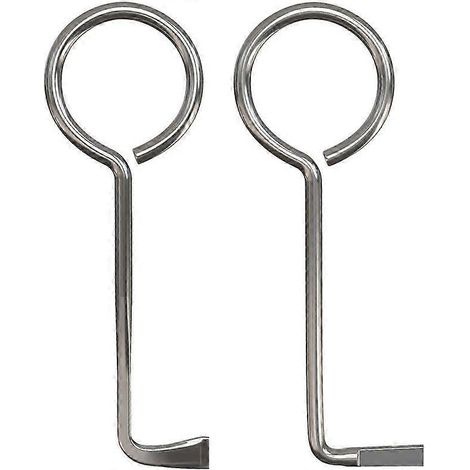 Lot de 2 clés universelles professionnelles pour serruriers, ouvrant la plupart des portes. Compatibles avec les portes de chambres et les serrures à barbe colorée. (1/5)