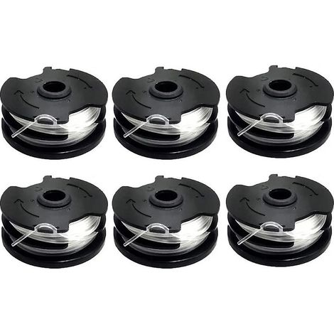 Bobine fil coupe-bordures lot de 6 pour tondeuse pièce rechange (1/5)