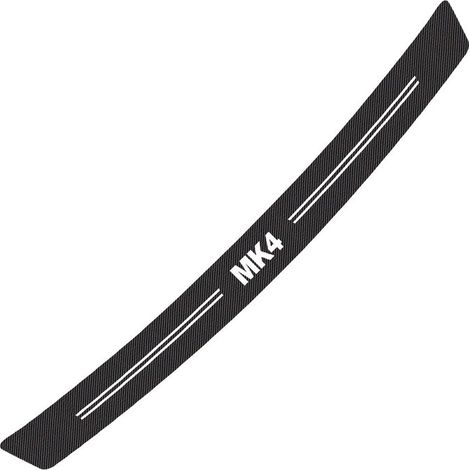 (Noir et blanc - Pour MK4) Autocollants pour pare-chocs arrière de voiture, accessoires de tuning auto, autocollant de protection de coffre en fibre de carbone compatible avec Ford Focus (1/5)