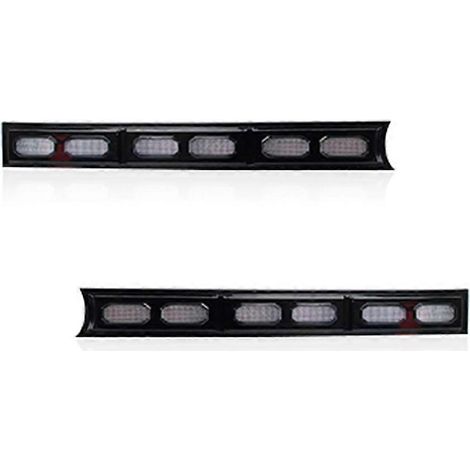 Grille de pare-chocs avant avec feux de jour à LED, clignotants séquentiels et antibrouillards pour Ford Ranger Wildtrak 2023-2024 (1/5)