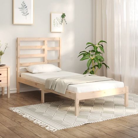 Massivholzbett ohne Matratze 75x190 cm vidaXL (1/5)