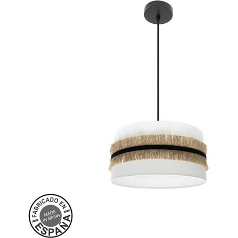 AKUNADECOR Ciondolo Modello Angola Bianco 40 Cm con paralume