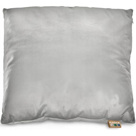 KADAX Dekokissen aus Velours, 46x46cm Kopfkissen mit antiallergischer Füllung, Weiche Kissenhülle mi