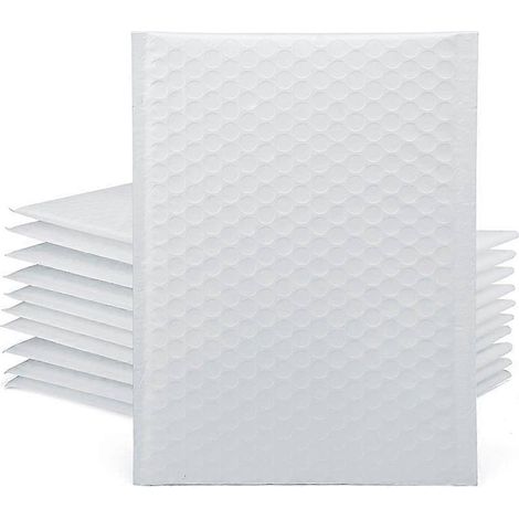 50 sacs à bulles en film co-extrudéétanches et anti-poussièreemballage épaisblanc. (1/5)
