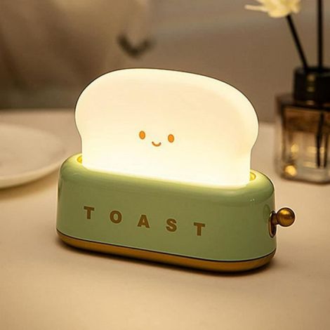 Veilleuse Toast - Lampe De Chevet Rechargeable USB - Avec Minuteur - Pour Chambre Enfant - 1 Pièce (1/5)